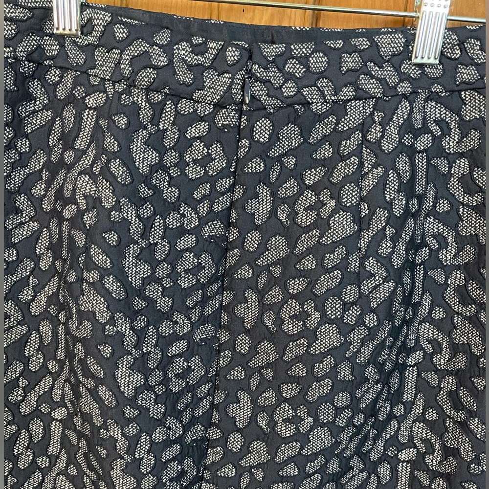 Banana Republic Womens 0 Pencil Skirt Lined Blue Animal Print Zip Back NWT - Picture 4 of 11
